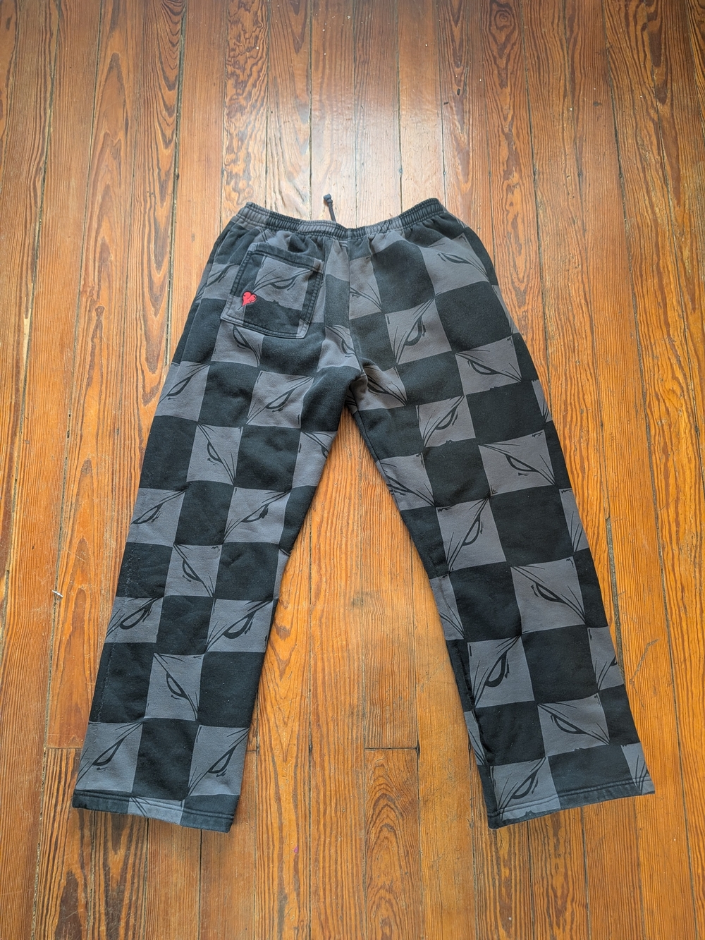 Chrome Hearts Matty Boy 99 Eyes Checkerboard Sweatpants AUTHENTIC - Picture 2 of 6